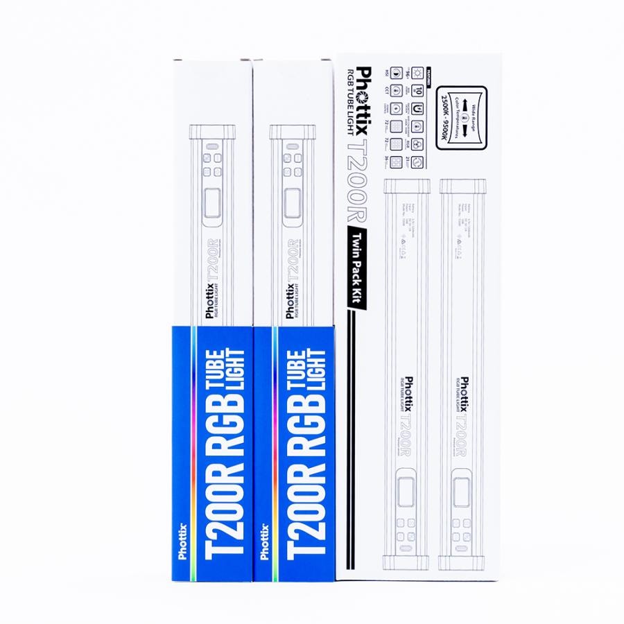 T200R RGB Tube Light Twin Kit Set