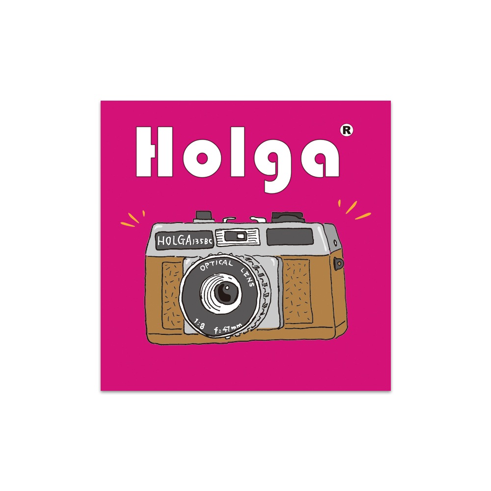 HOLGA 135ステッカー50 ブラウン【HG135ST50-PPBR】