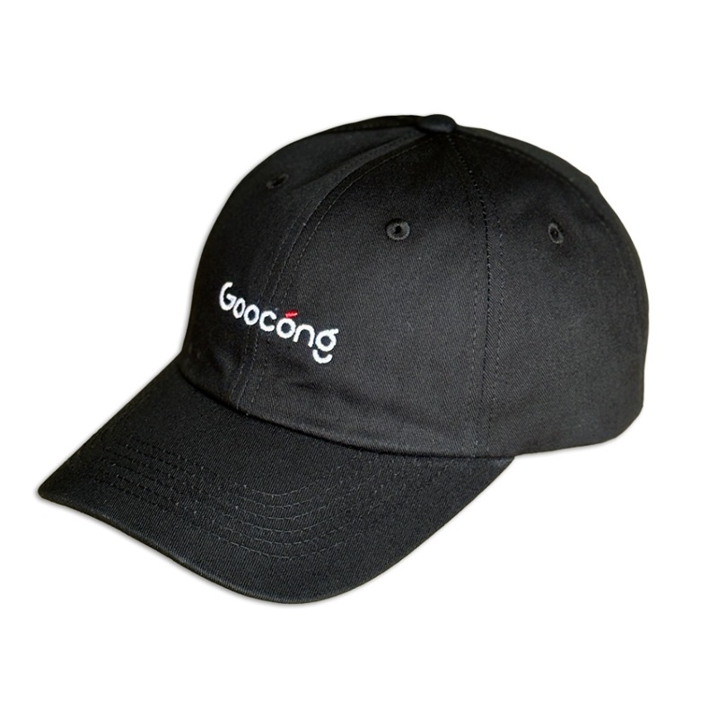 Goocong ロゴ入りDADキャップ ブラック【GCDAD25-PJBK】
