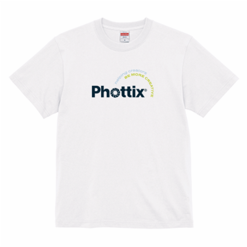 Phottix クリエイターズ Tシャツ ホワイト L【PXCT25-OPW-L】【ネコポス便配送】