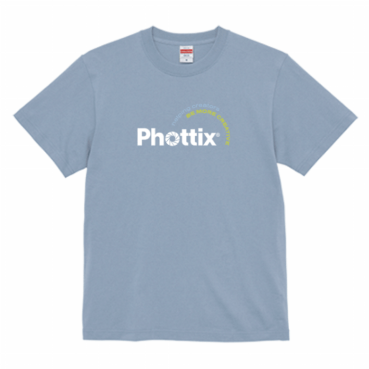 Phottix クリエイターズ Tシャツ アシッドブルー L【PXCT25-OPAB-L】【ネコポス便配送】