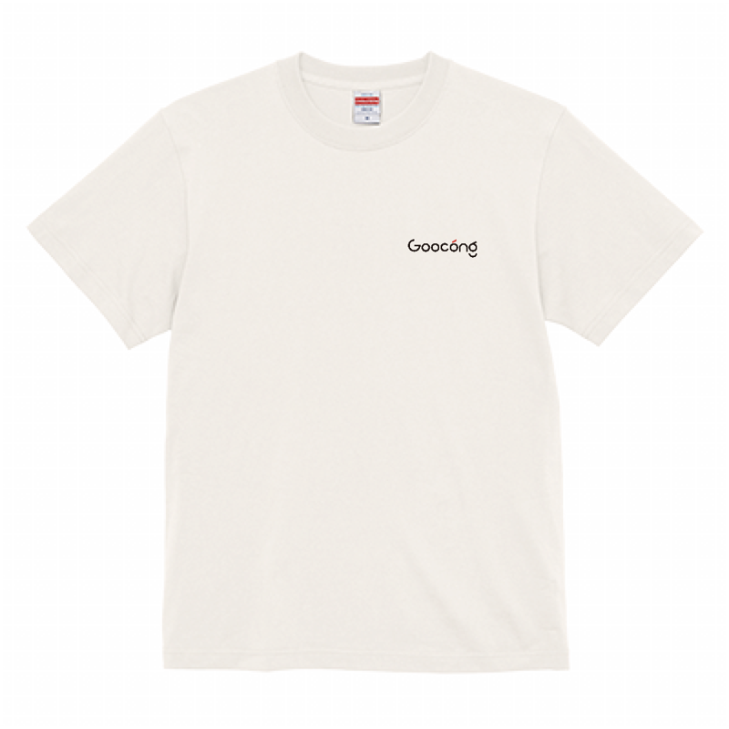 Goocong バックプリントキャラクターTシャツ バニラホワイト XL【GCBPC25-OPBW-XL】【ネコポス便配送】