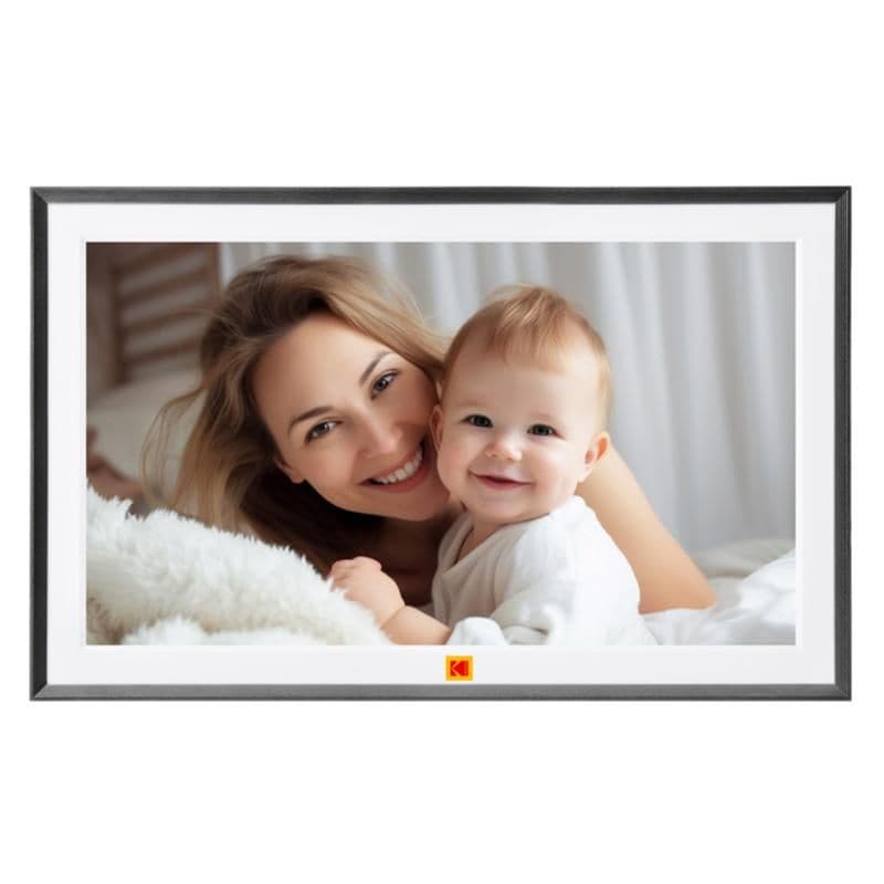 KODAK デジタルフォトフレーム Wi-Fi デジタルフォトフレーム 15.6インチ RCF-1561P ブラック 遠隔転送  32GB 写真/動画/音楽