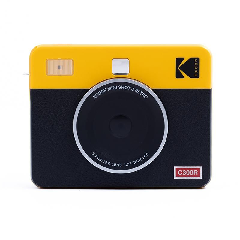 Kodak (コダック)  Mini Shot 3 (ミニショット3) RETRO レトロ 　イエロー　スクエア （出力プリントサイズ  76×76mm）