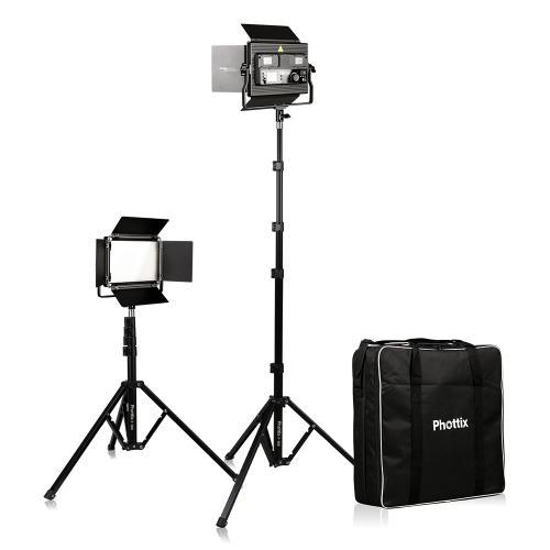 【アウトレット】Phottix(フォティックス) Kali 50Ra RGB LED Light Twin Kit Set