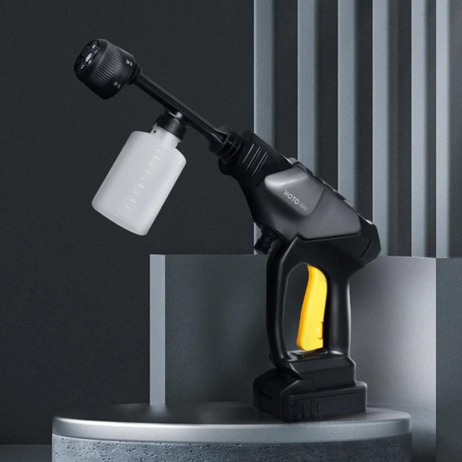 HOTO 20V 高圧洗浄機 Plus 強力な洗浄力 シャワー噴射 泡噴射 IPX6防水 軽量設計 大容量バッテリー HTT0019GL