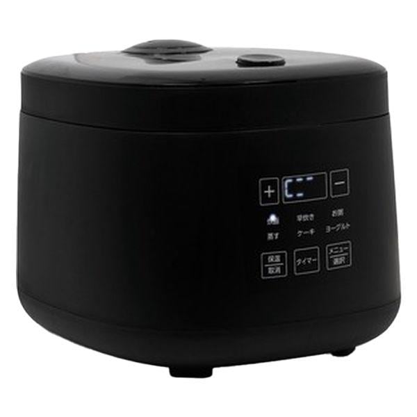 ROOMMATE  4合炊飯器 HOKAHOKADAKI　多機能炊飯器 4合炊き ブラック 単身赴任 自炊 新生活 RM-218TE-BK