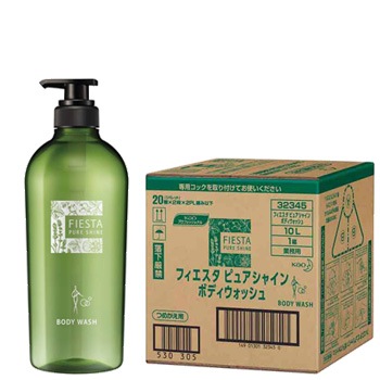 花王 フィエスタ ピュアシャイン ボディウォッシュ ボディソープ 10L 詰替え 500mL当り319円 税抜 花王のアメニティ