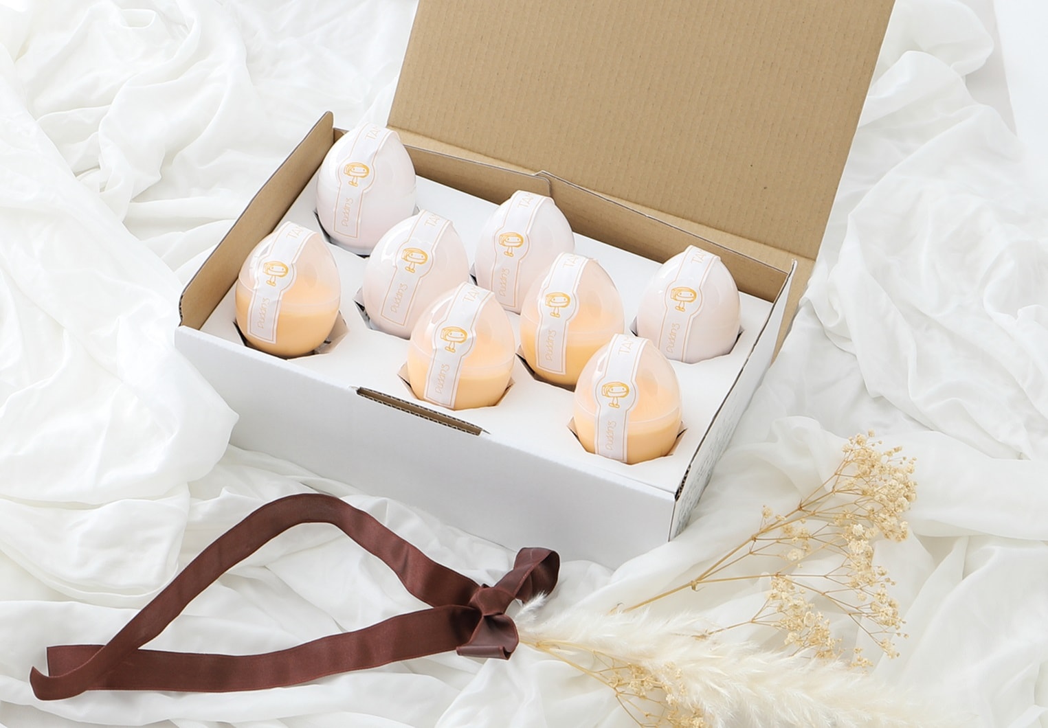 たまごプリンセット（8個入）｜笑顔あふれるたまご専門店 うぶこっこ家