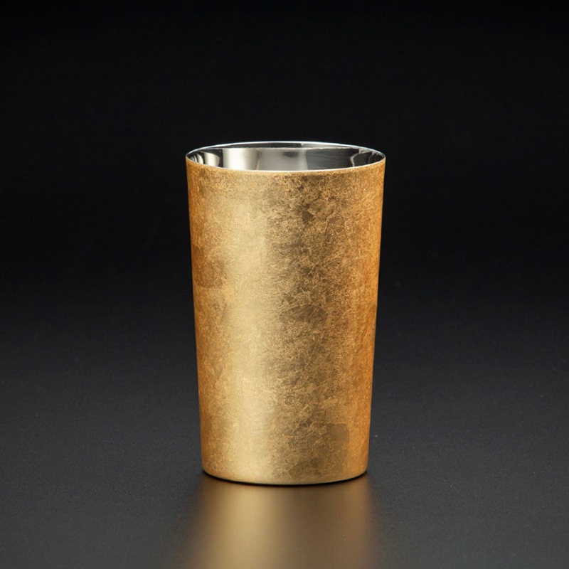 漆磨カップ 二重構造 ハイボール 箔衣(はくごろも)