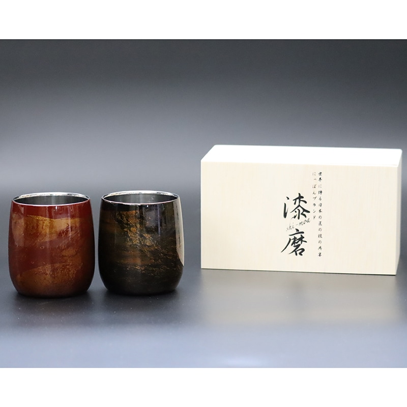 和合二仙 寒山拾得 漆器 壁掛け 漆磨カップ 二重構造 ダルマ 白檀 ペア | すべての商品 | ウチキ (TS
