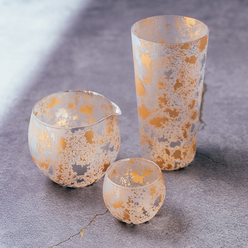 喜箔グラス 2合 ぐい呑