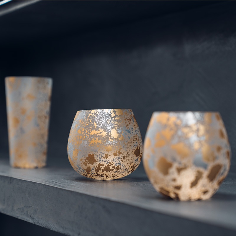 喜箔グラス 2合 ぐい呑