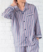 マシュマロガーゼトリコストライプメンズパジャマ