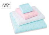 ふわふわガーゼドット フェイスタオル