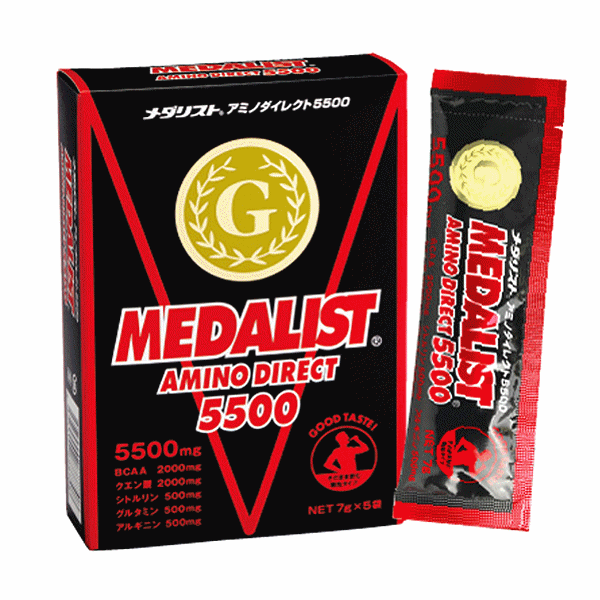 【クーポンでさらに10%引】 メダリスト サプリメント メダリスト アミノダイレクト5500 1本7g×5本入り MED5500 [取り寄せ][自社]【メール便不可】 MED5500