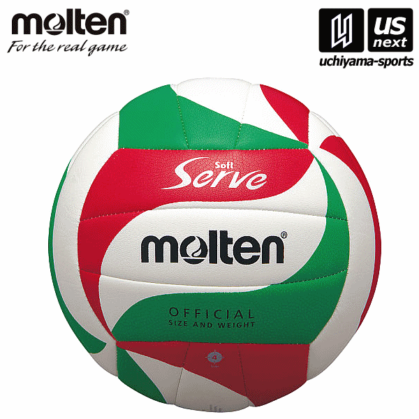 【クーポンでさらに10%引】 モルテン バレーボール 4号球 ソフトサーブ 2025年継続モデル [取り寄せ][自社]【メール便不可】 V4M3000
