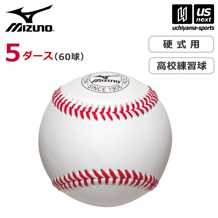 【さらに10%引(一部対象外)】ミズノ 野球 ミズノ436 高校練習球 5ダース 2024年継続モデル  [自社]【あすつく対応】【メール便不可】 1bjbh43600