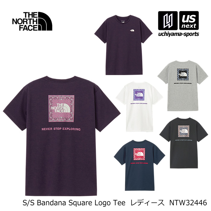 【クーポンでさらに10%引】（国内正規品）ザ・ノース・フェイス レディース ショートスリーブバンダナスクエアロゴティー 2026年春夏新色追加 [M便 1/1][物流]【あすつく対応】 NTW32446