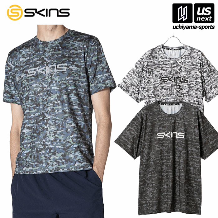 【さらに10%引(一部対象外)】 スキンズ メンズ アクティブウェア プリントTシャツ 2024年春夏モデル  [M便 1/1][自社]【あすつく対応】 18421340