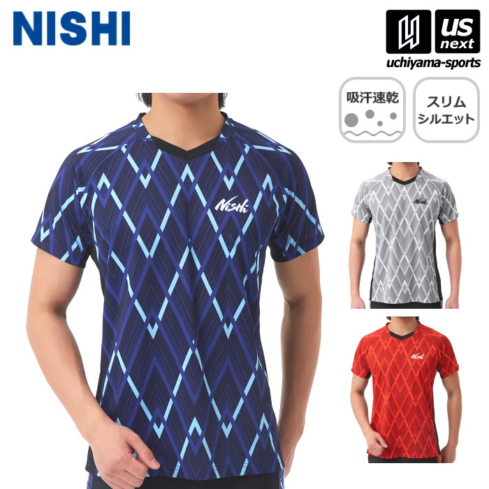 【さらに10%引(一部対象外)】 ニシ・スポーツ グラフィックライトTシャツ 2024年春夏モデル  [M便 1/1][自社]【あすつく対応】 2811A362|メンズ（男女兼用）|ウェアー