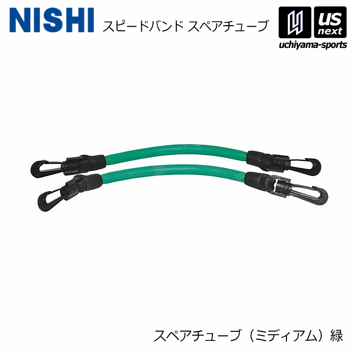 【クーポンでさらに10%引】 ニシ・スポーツ 陸上 トレーニング スピードバンド スペアチューブ ミディアム（緑） NT7427Y 2025年継続モデル [自社]【あすつく対応】【メール便不可】 NT7427Y