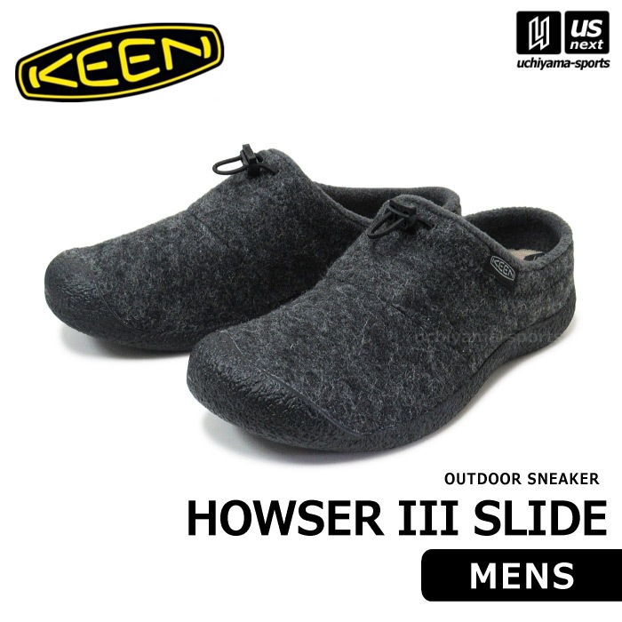 【さらに10%引(一部対象外)】 （国内正規品） KEEN キーン メンズ HOWSER III SLIDE ハウザー スリー スライド スリッポン 2024年継続モデル  [自社]【あすつく対応】【