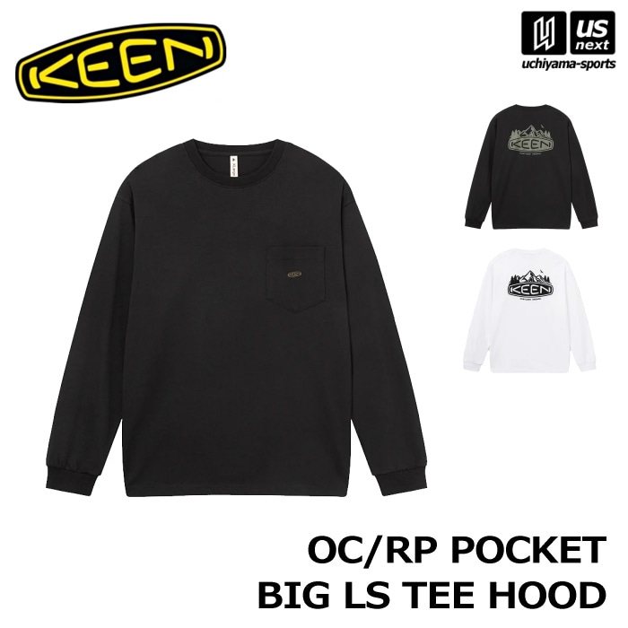 【さらに10%引(一部対象外)】（国内正規品） KEEN キーン オーシーアールピー ポケット ビッグ ロング スリーブティー フッド 2025年継続モデル  [自社]【あすつく対応】【メール便不可】 1028440