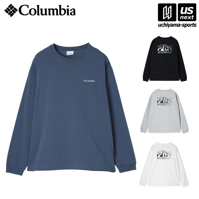 【さらに10%引(一部対象外)】 （国内正規品） コロンビア メンズ ロマビスタ グラフィック ロングスリーブTシャツ 2025年春夏モデル  [物流]【あすつく対応】【メール便不可】 PM0764|
