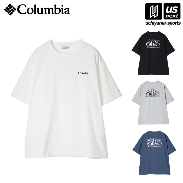 【さらに10%引(一部対象外)】 （国内正規品） コロンビア メンズ ロマビスタグラフィック ショートスリーブTシャツ 2025年春夏モデル  [M便 1/1][物流]【あすつく対応】 PM0960