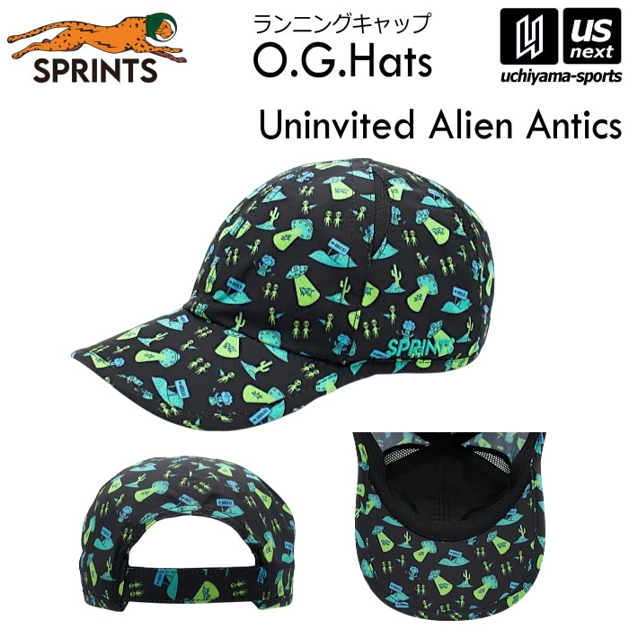 【さらに10%引(一部対象外)】スプリンツ 帽子 ランニングキャップ O.G.Hats Uninvited Alien Antics Hat アンインバイテッド エイリアン アンティクス 2025年夏モデル [自社]【あすつく対応】【メール便不可】 oghats