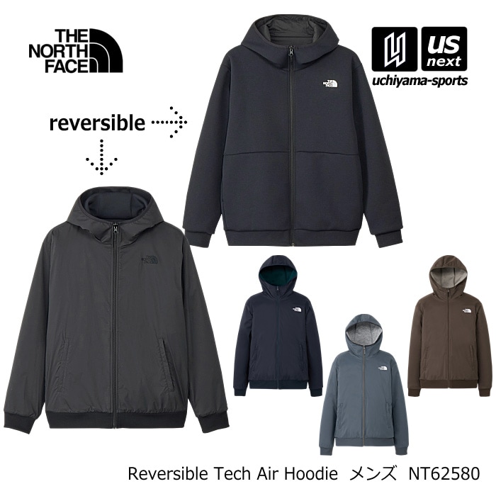 （国内正規品）ザ・ノース・フェイス メンズ リバーシブルテックエアーフーディ 2026～27年秋冬新色追加 [物流]【あすつく対応】【メール便不可】 NT62580