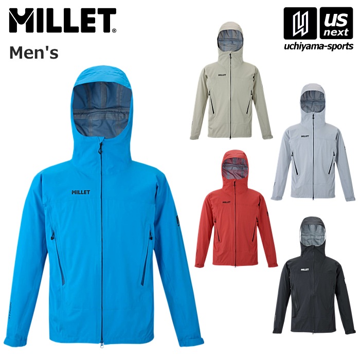 【さらに10%引(一部対象外)】ミレー メンズ レインウェア ティフォン ストレッチ ジャケット 2025～26年秋冬継続モデル 新ロゴ [自社]【あすつく対応】【メール便不可】 MIV03168