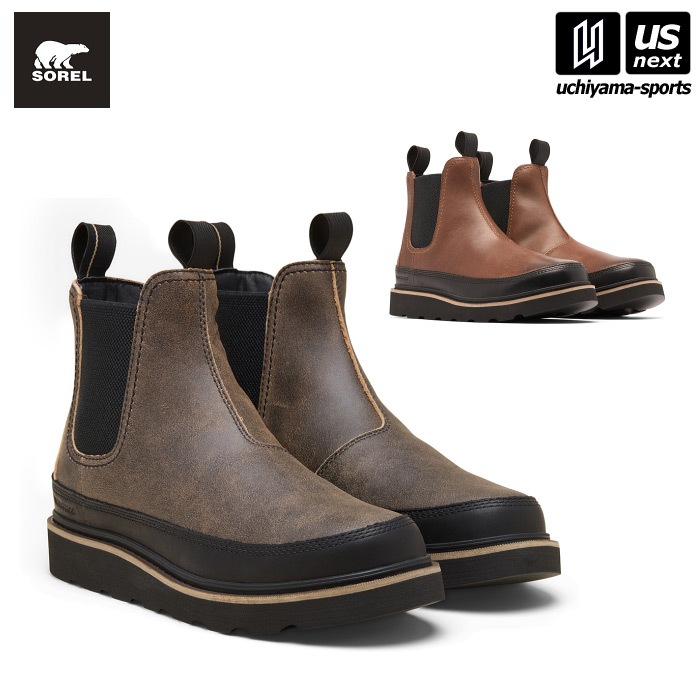 【クーポンでさらに10%引】（国内正規品） ソレル メンズ ウィンターブーツ スラブタウン62 チェルシー WP SLABTOWN 62 CHELSEA WP 2025～26年秋冬新色追加  [物流]【あすつく対応】【メール便不可】 NM5174