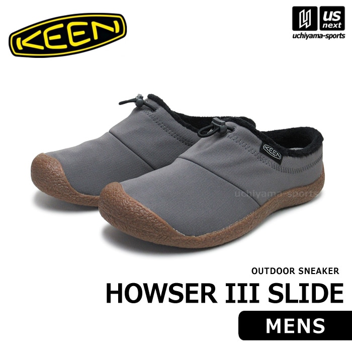 【さらに10%引(一部対象外)】（国内正規品） KEEN キーン メンズ HOWSER III SLIDE ハウザー スリー スライド スリッポン 2025〜26年秋冬モデル  [自社]【あすつく対応