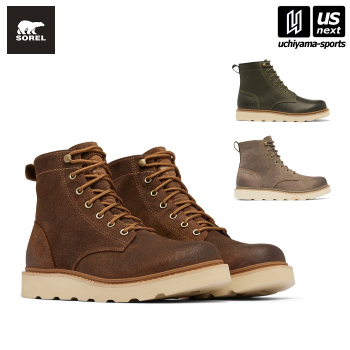 【クーポンでさらに10%引】（国内正規品） ソレル メンズ ウィンターブーツ スラブタウン62 シックス WP SLABTOWN 62 SIX WP 2025～26年秋冬新色追加  [物流]【あすつく対応】【メール便不可】 NM5176