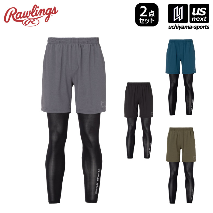 【クーポンでさらに10%引】ローリングス メンズ Vショーツ レイヤードセット 2025年春夏モデル  [自社]【あすつく対応】【メール便不可】 ALP15S01S