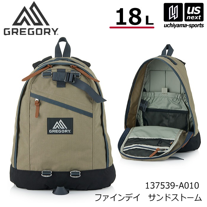 【クーポンでさらに10%引】（国内正規品）グレゴリー ファインデイ サンドストーム 18L 小さめ リュック バックパック 2026年春夏新色 [自社]【あすつく対応】【メール便不可】 137539A010