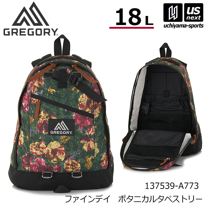 （国内正規品）グレゴリー ファインデイ ボタニカルタペストリー 18L 小さめ リュック バックパック 2026年春夏新色 [自社]【あすつく対応】【メール便不可】 137539A773