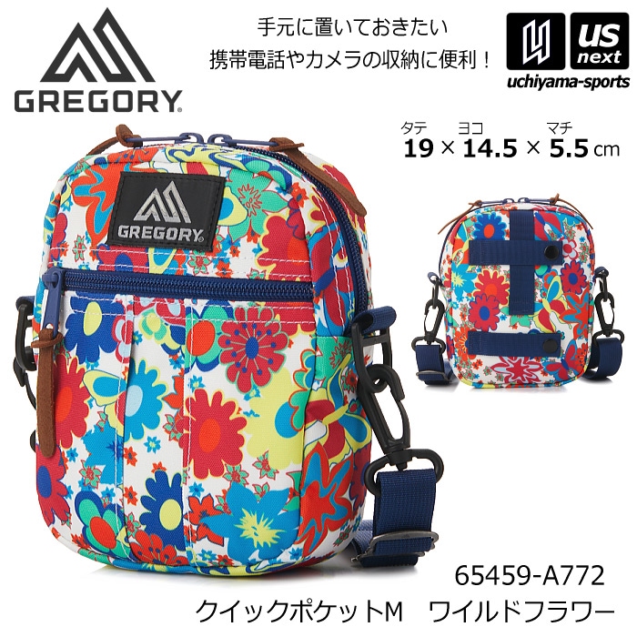 （国内正規品）グレゴリー クイックポケットM ワイルドフラワー ポーチ ショルダーバッグ 小さめ 2026年春夏新色 [自社]【あすつく対応】【メール便不可】 65459A772