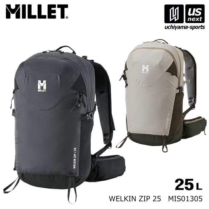 【クーポンでさらに10%引】ミレー バックパック ウェルキン ジップ 25 WELKIN ZIP 25 2026年春夏モデル  [自社]【あすつく対応】【メール便不可】 MIS01305