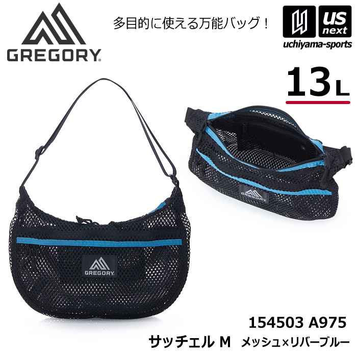 （国内正規品）グレゴリー サッチェル M メッシュ×リバーブルー バッグ ショルダーバッグ トートバッグ 2026～27年秋冬新色 [自社]【あすつく対応】【メール便不可】 154503A975