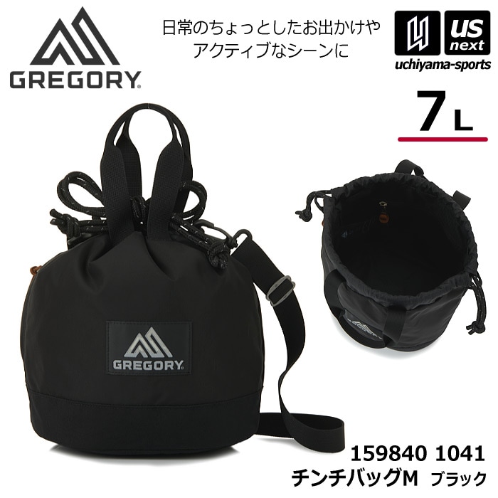 （国内正規品）グレゴリー チンチバッグM ブラック 巾着バッグ ショルダーバッグ 2026～27年秋冬モデル [自社]【あすつく対応】【メール便不可】 1598401041