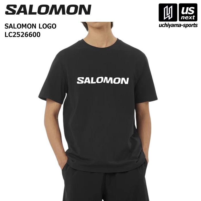 （国内正規品） サロモン メンズ Tシャツ SALOMON LOGO DEEP BLACK 2026年継続モデル  [M便 1/1][自社]【あすつく対応】 LC2526600