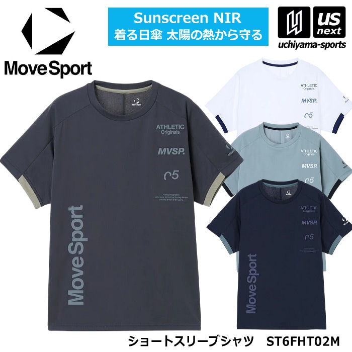 デサント ムーブスポーツ メンズ ショートスリーブシャツ 半袖Tシャツ 2026～27年秋冬モデル [M便 1/1][自社]【あすつく対応】 ST6FHT02M