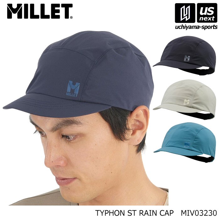ミレー 帽子 ティフォン ストレッチ レイン キャップ TYPHON ST RAIN CAP 2026～27年秋冬継続モデル  [自社]【あすつく対応】【メール便不可】 MIV03230