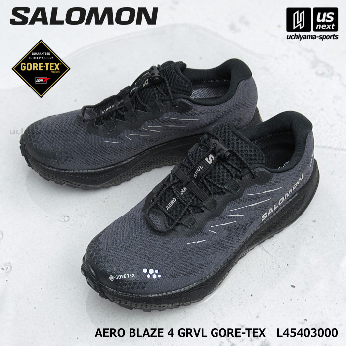 （国内正規品） サロモン メンズ グラベルランニングシューズ AERO BLAZE 4 GRVL GORE-TEX 2026～27年秋冬モデル  [自社]【あすつく対応】【メール便不可】 L45403000