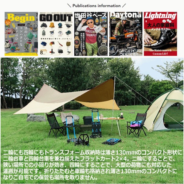 花岡車輌 フラットカート ツーバイフォー F-CART 2x4  [自社]【あすつく対応】【メール便不可】 F-CART2x4