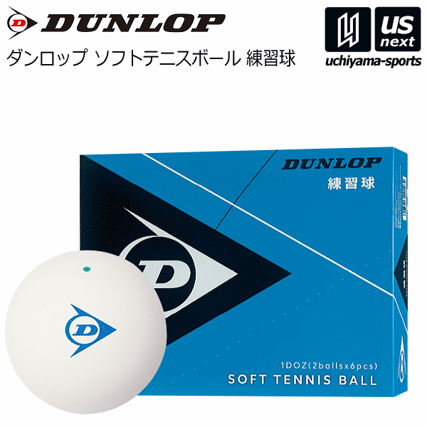 ダンロップ ソフトテニスボール ホワイト D SOFT TB PRA (2) DOZ 2026年継続モデル [物流]【あすつく対応】【メール便不可】 dstbpra2doz