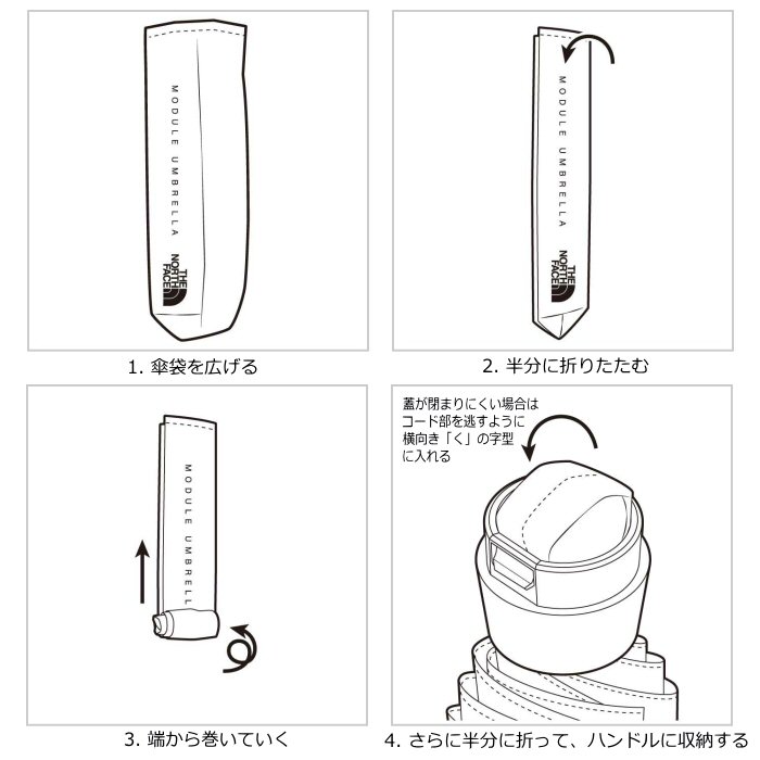 【クーポンでさらに10%引】（国内正規品）ザ・ノース・フェイス 折り畳み傘 モジュールアンブレラ 2025年春夏継続モデル [自社]【あすつく対応】【メール便不可】 NN32438